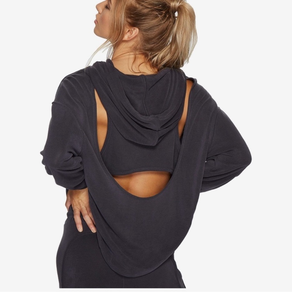 Free People Movement Back Into It Hoodie, NWOT, Navy Blue, XS